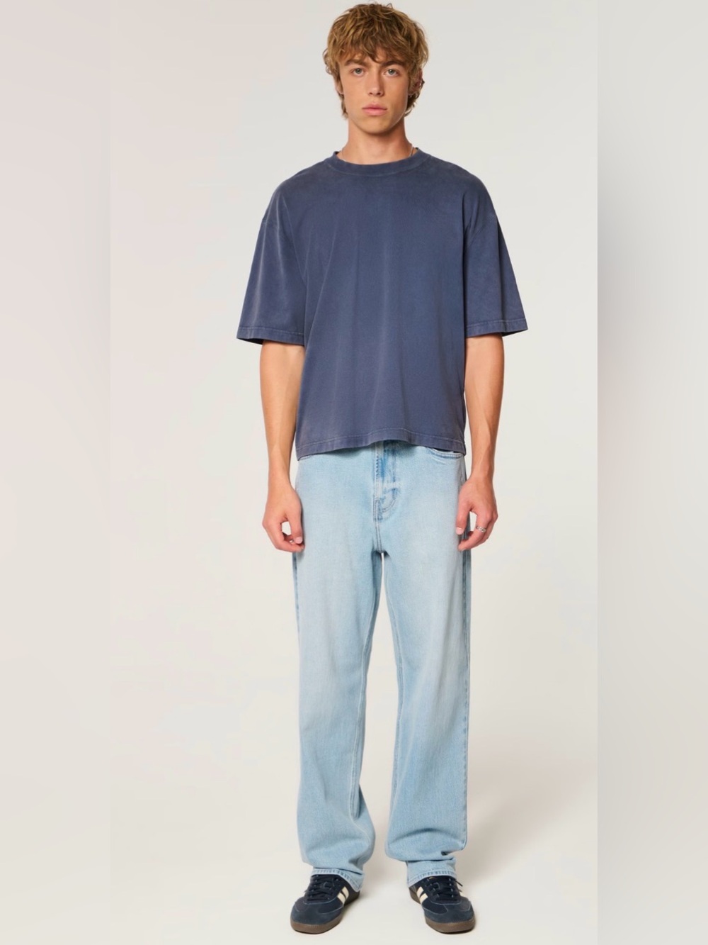 Hollister Baggy Light Blue Jeans 34x32